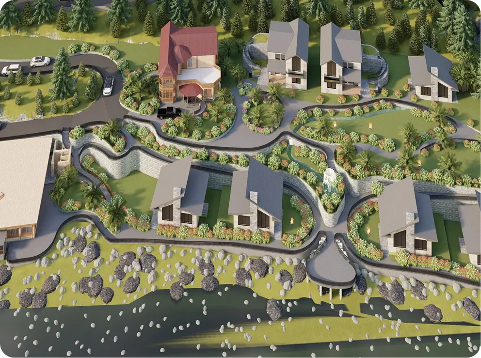 Interactive site map of the resort master plan