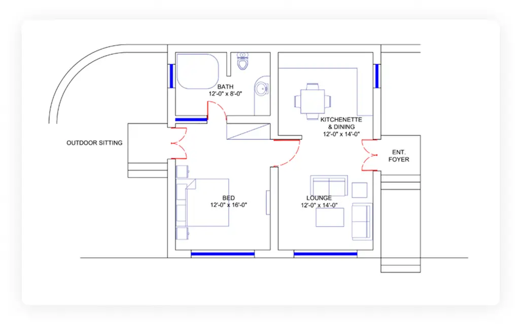 Single bed Chalet